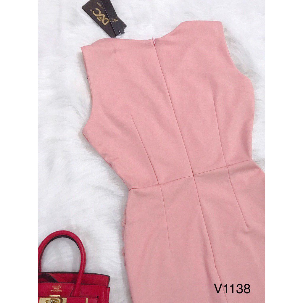 [ xả kho ] MiD Đầm hồng hoa 3D V1138 Mie Design kèm ảnh thật