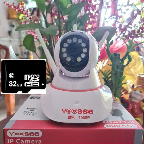 [ GIÁ SẬP SÀN ] CAMERA YOOSEE 3 RÂU HD1080 - 2.0Mps - QUAY ĐÊM CÓ MÀU KHI BẬT LED CHIẾU SÁNG