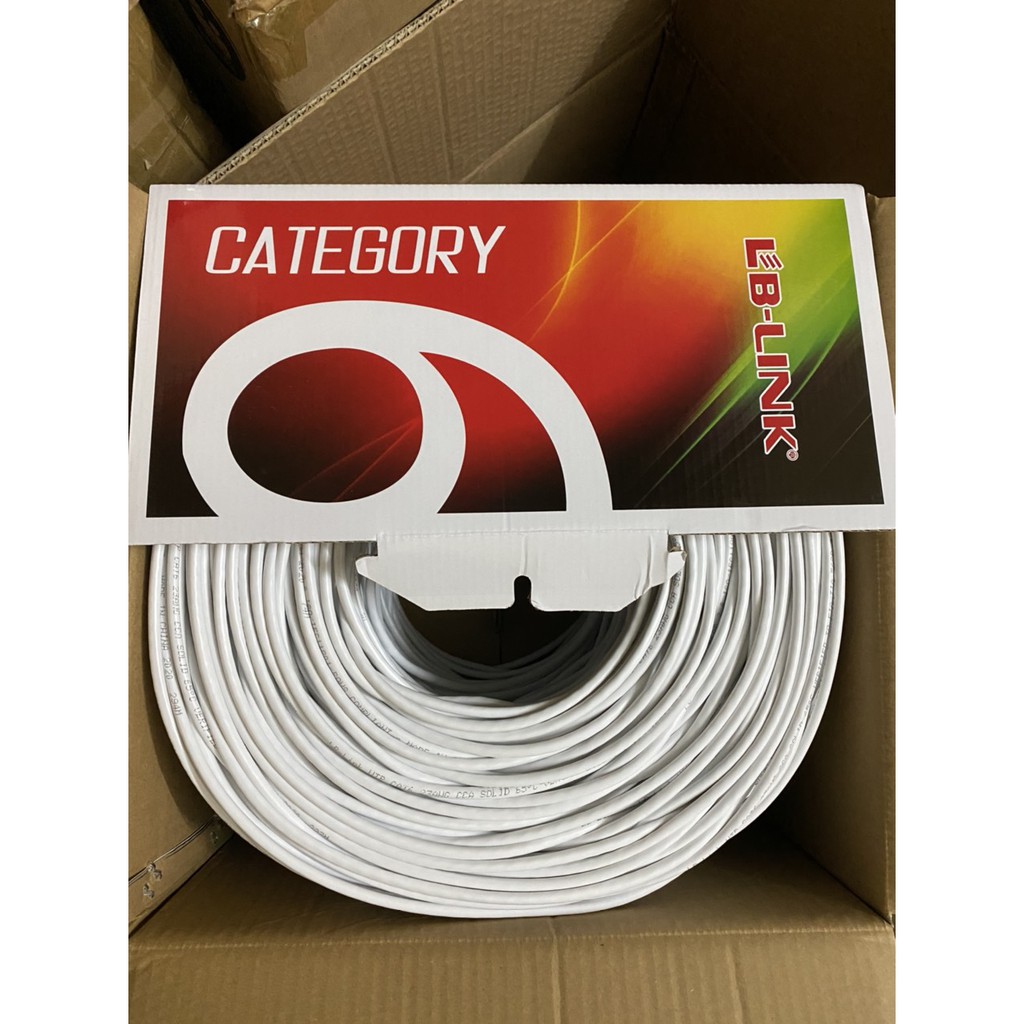 Cáp Mạng Ampp / Tika / Lblink / Nasun Cat 6 8 Sợi Nhôm 305m 1 Cuộn Hàng Chất Lượng