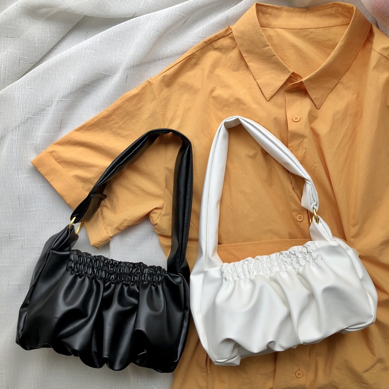 IELGY Túi Xách Tay Bằng Da Nhân Tạo Màu Trơn Thời Trang Phong Cách Âu Mỹ Cho Nữ