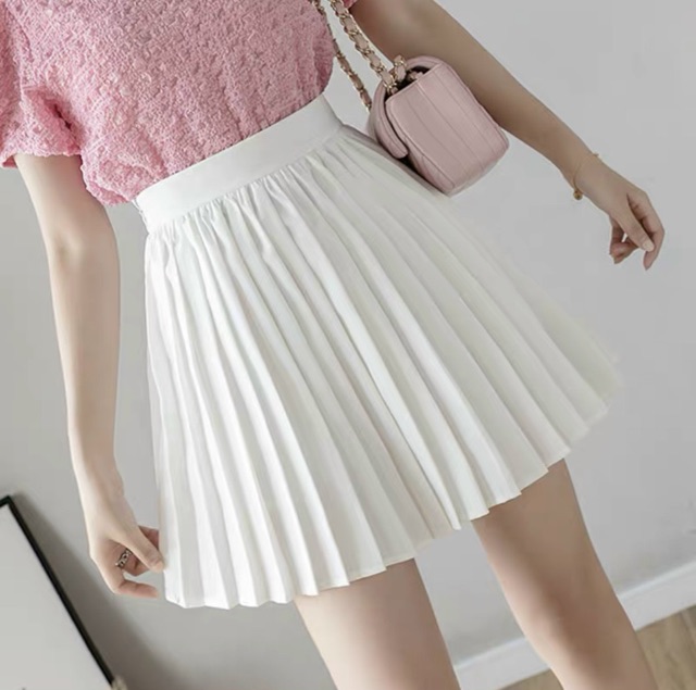 Chân váy dập ly dây kéo sau 2 lớp