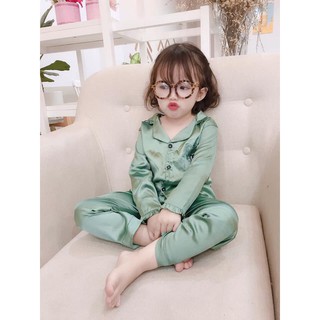 Bộ pizama lụa cao cấp cho bé