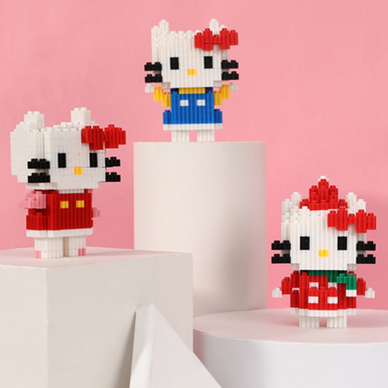 Bộ Lắp Ráp Lego Hello Kitty, Stitch, Doraemon