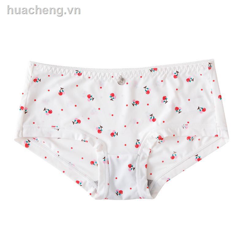 Quần lót nữ○Japanese girl lovely non-trace type underwear students cartoon small waist ice silk quick-drying thin milk lady briefs