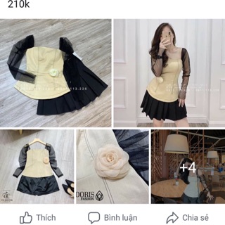 Set váy kèm hoa