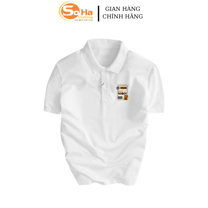 Áo thun Polo nam BroNXboy, Polo cá sấu 100% cao cấp, SoHa Clothing