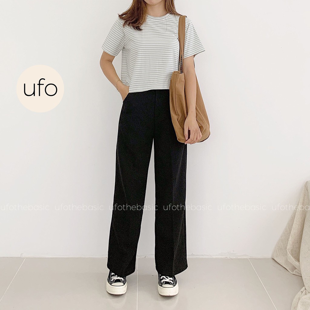 Quần ống rộng dáng suông dài – Straight Trousers – ufo.thebasic