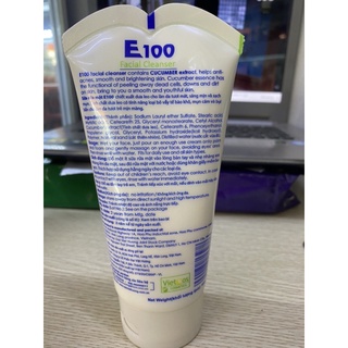 Sữa Rửa Mặt E100 Dưa Leo 100g