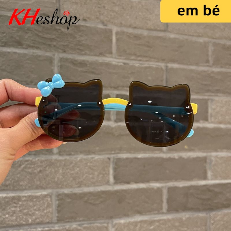 Kính Râm Hình Mèo Đáng yêu Dễ Thương cho Bé, chống nắng tia Uv, tia cực tím mẫu hót gọng đỏ mã Y2927