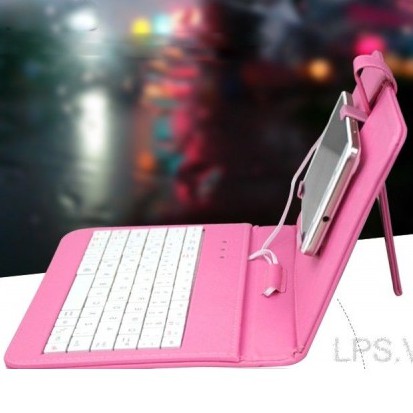 Bao da kiêm bàn phím cho điện thoại / máy tính bảng 7 inch | BigBuy360 - bigbuy360.vn