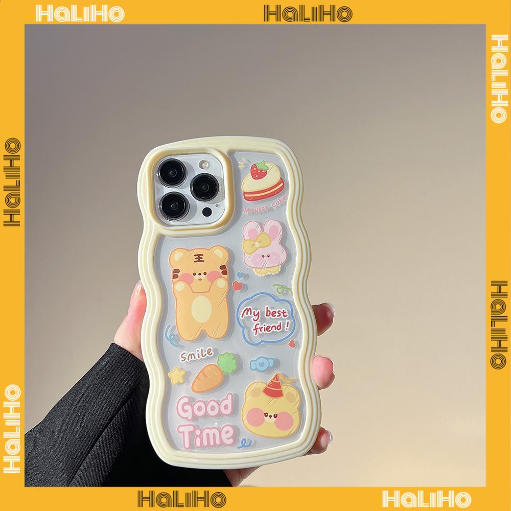 iPhone Case Candy Color Wave 2-in-1 Silicone Soft Case Airbag Shockproof Protection Camera Cartoon Cute Compatible For iPhone 11 Pro Max 13 Pro Max 12 Pro Max 7Plus xr XS Max
