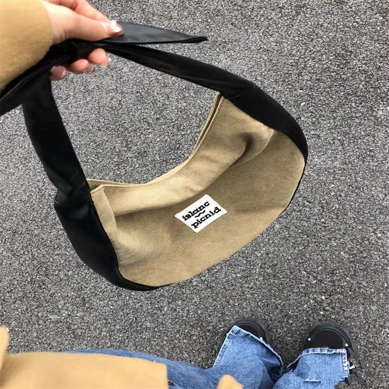 Túi Xách Đeo Vai Vải Bạt Cỡ Lớn Thời Trang Thiết Kế Mới 2022
