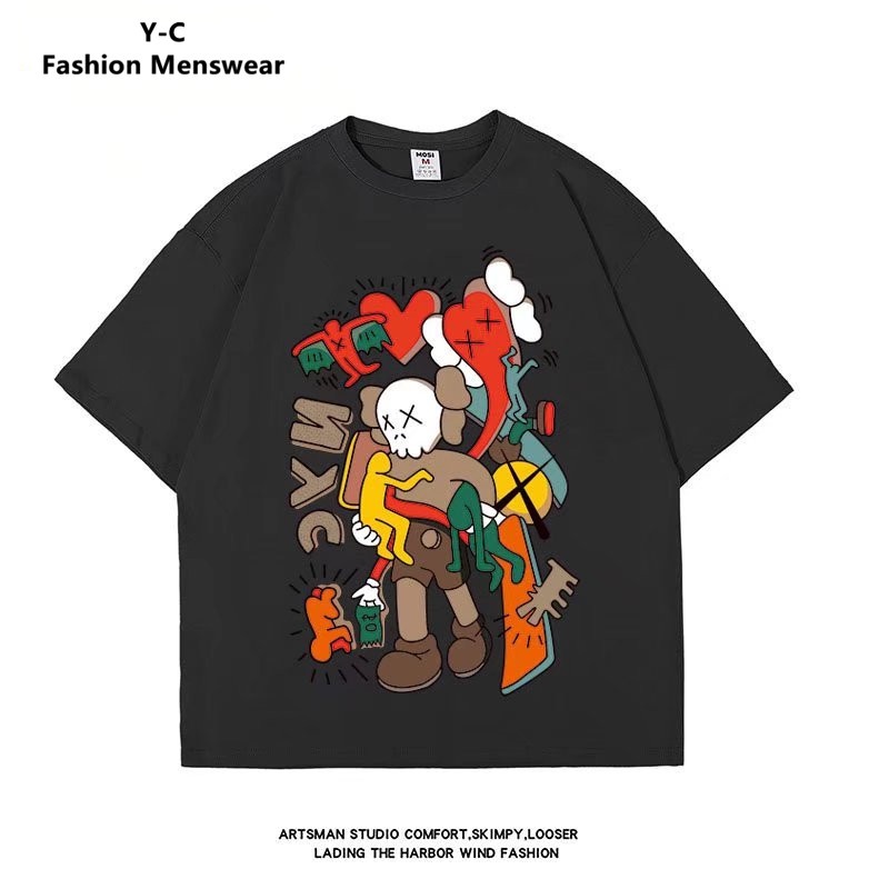 Áo Thun Tay Ngắn Cổ Tròn Thời Trang Hàn Quốc Cho Nam Size M-8XL