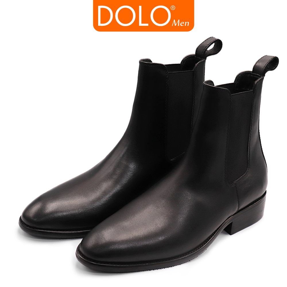 Giày Chelsea boot nam chất liệu da bò nappa cao cấp dễ dàng phối đồ XGB01 DOLOMen - Bảo Hành 6 Tháng