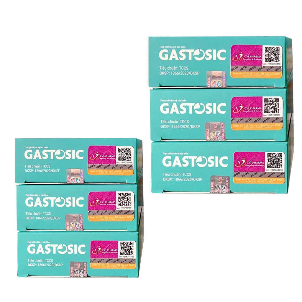 ❤[Chính hãng] Viên Uống GASTOSIC - Giải Pháp Cho Người Bị Viêm Loét, Trào Ngược Dạ Dày Thực Quản (Hộp 20 viên) | BigBuy360 - bigbuy360.vn