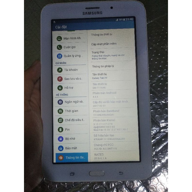 Samsung Tab 3v