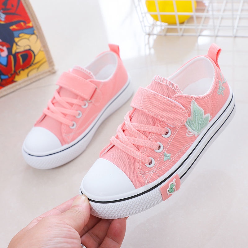 Giày Thể Thao Offer~2022 Vải Canvas Đế Mềm Cổ Thấp Màu Trơn Dễ Phối Đồ Cho Nữ