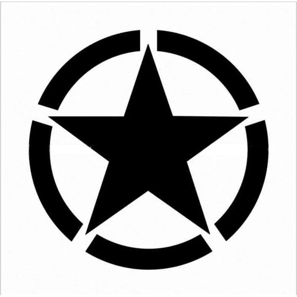 Tem dán nắp bình xăng xe ô tô hình ngôi sao