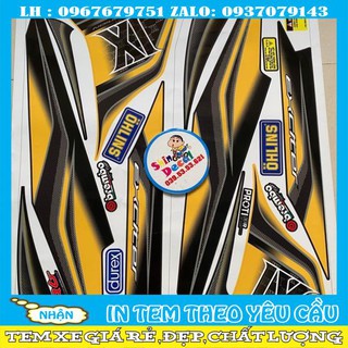 Tem rời exciter 2011 ix vàng đen