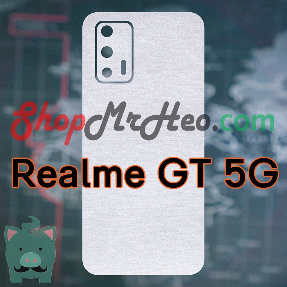 Dán Skin Màu Mặt Sau Lưng Nhôm Xước Realme GT - GT Neo - GT Neo2T - Q3 Pro - Q3 Pro Carnival