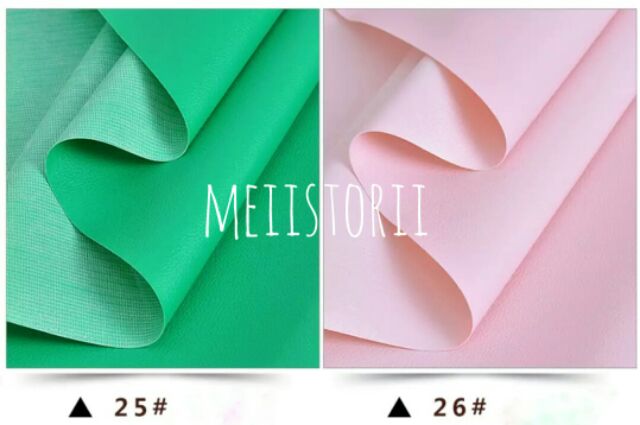 Combo 12 màu vải giả da simili làm đồ handmade 20x30cm