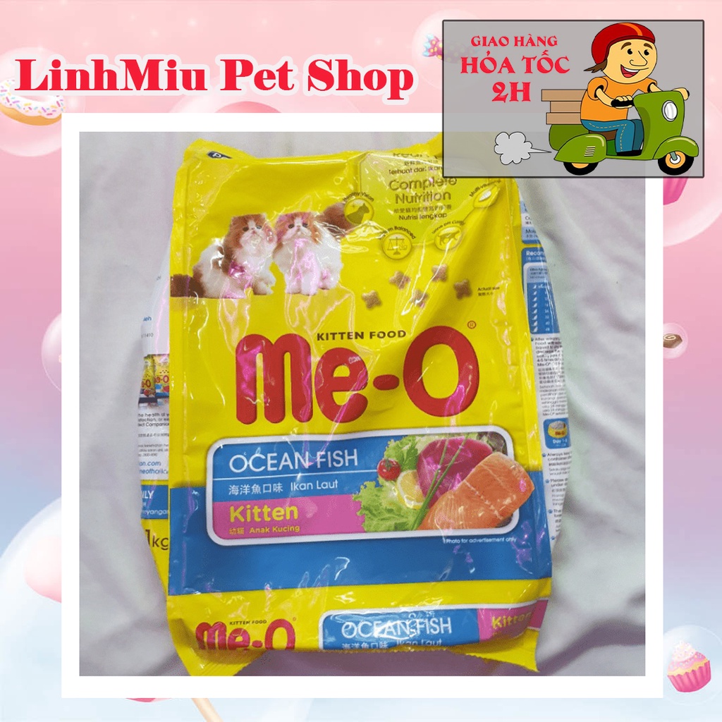 Thức Ăn Cho Mèo Con MeO Kitten Ocean Fish 400g - Vị Cá Biển