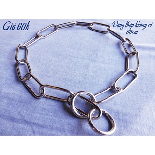 vòng đeo cổ cho chó, mắt xích thép không rỉ