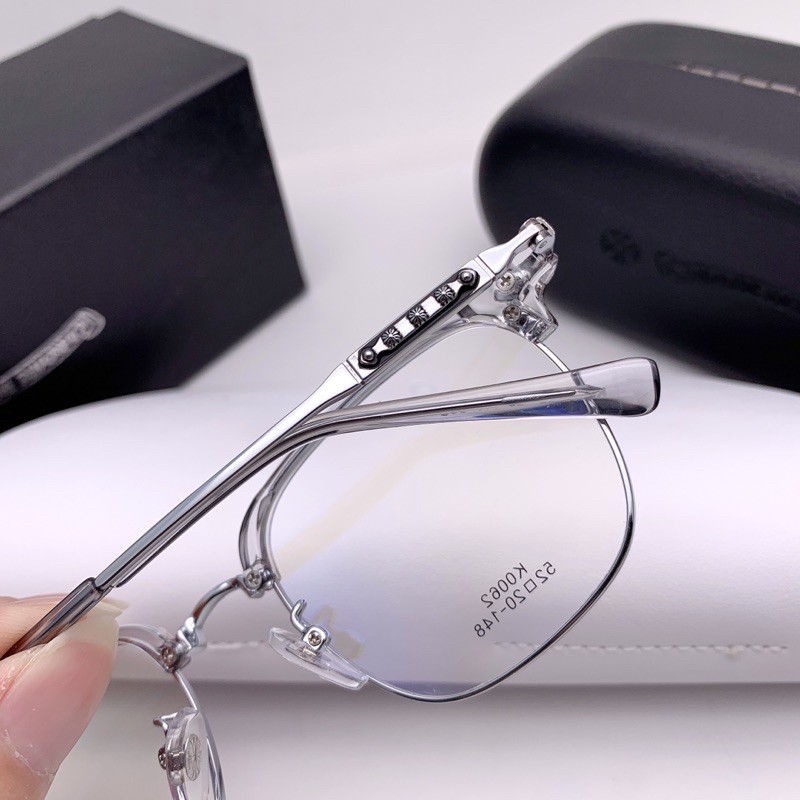 Gọng kính cận cao cấp Chrome heart K0062 dáng vuông cổ điển