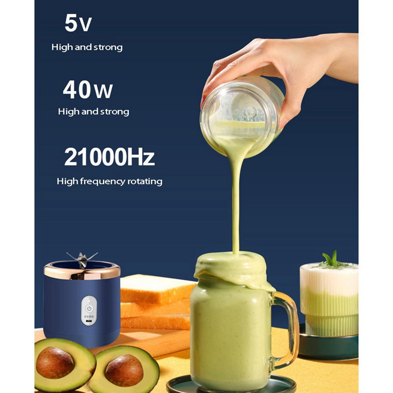 Mới Máy Xay Sinh Tố 400Ml Không Dây 21000Rpm