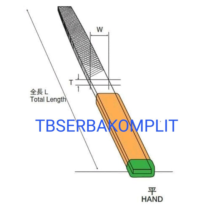 Tsubosan Dụng Cụ Dũa Phẳng Bằng Sắt 11x3.5 mm Hi00802 Nhật Bản 2