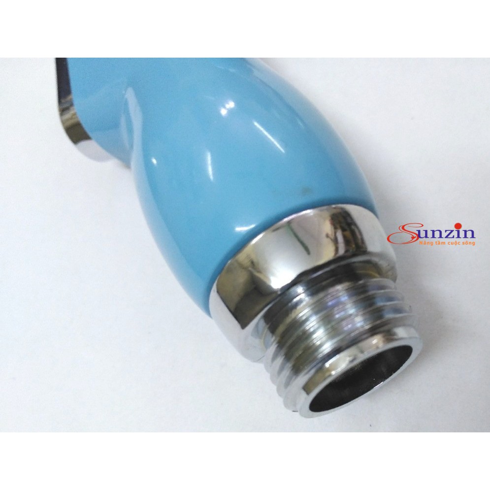 Đầu xịt rửa vệ sinh SZ079, chất liệu nhựa ABS (xanh), tặng 2 gioăng cao su