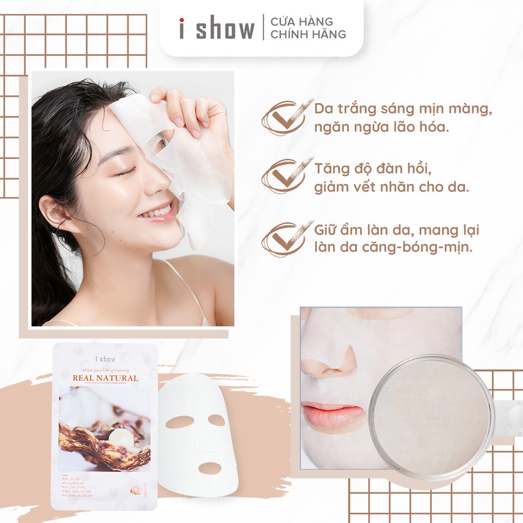 [TẶNG ĐỒNG HỒ + 1 MIẾNG MASK NHA ĐAM] COMBO MÁY MASSAGE MẶT + HỘP MẶT NẠ PEARL BRIGHTENING