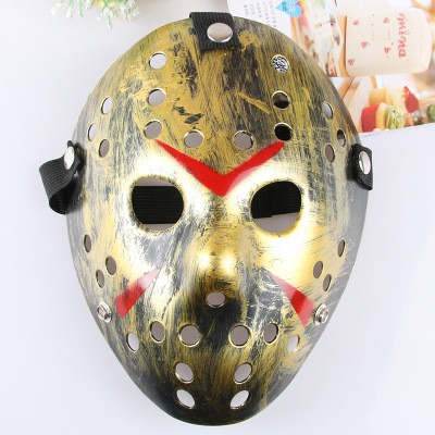 Mặt nạ hóa trang nhân vật Jason  Vs Freddy Voorhees màu XI VÀNG cổ điển  - Thứ 6 ngày 13