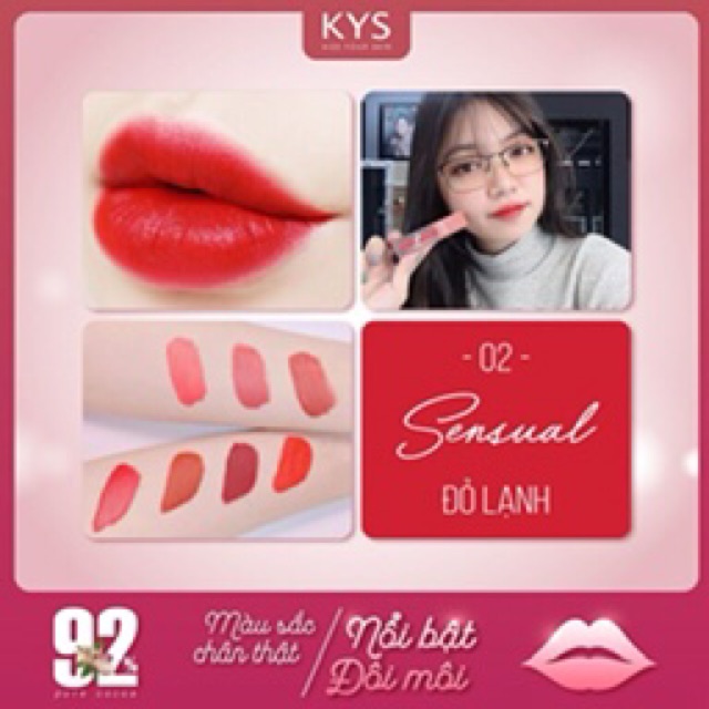 SON KEM LÌ CRUSH CHOCOLATE KYS (ĐỎ LẠNH) | BigBuy360 - bigbuy360.vn