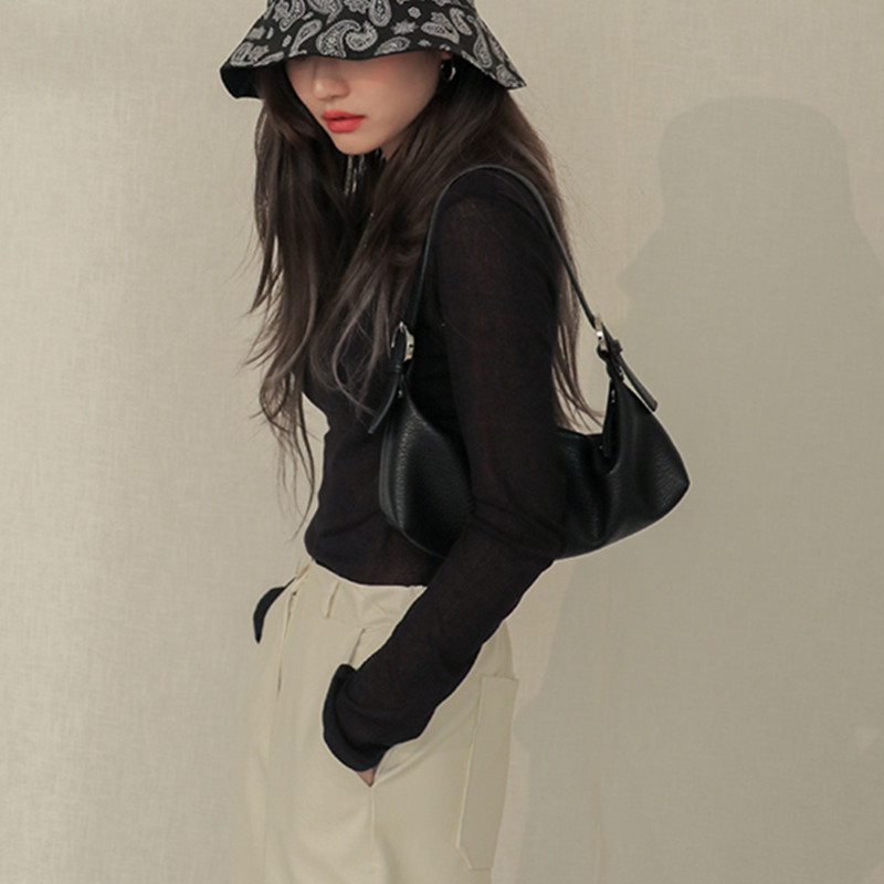 Túi Xách Đeo Dưới Cánh Tay Vải Mềm Cỡ Nhỏ Thời Trang Mùa Hè Cho Nữ