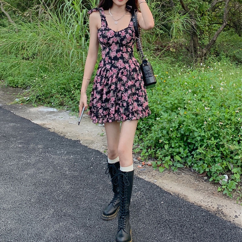 (MớI) Đầm NgắN In Hoa GợI CảM, DàNh Cho Nữ