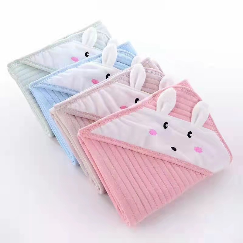 Chăn Ủ Cho Bé Sơ Sinh Mùa Thu Đông Có Mũ Hình Thú U05