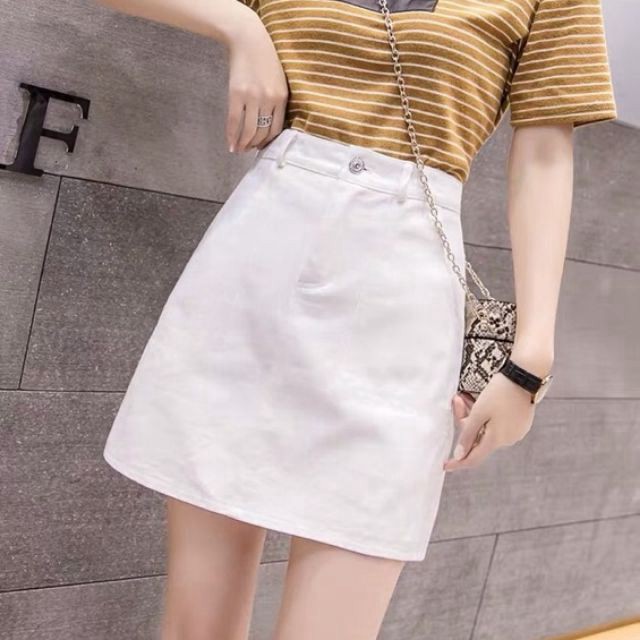 Chân vây thô , chân váy dáng a thô kaki
