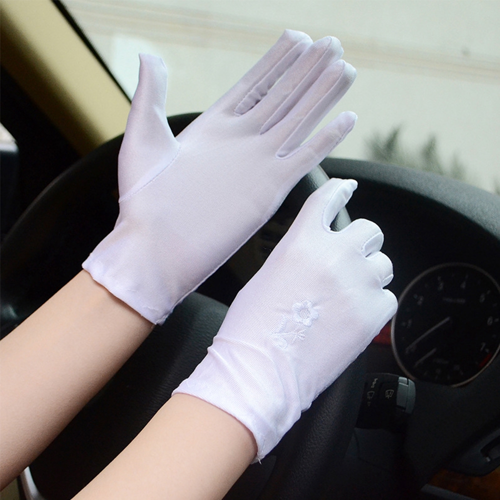 Găng Tay Chống Tia Uv Thêu Hoa Thời Trang Cho Nữ