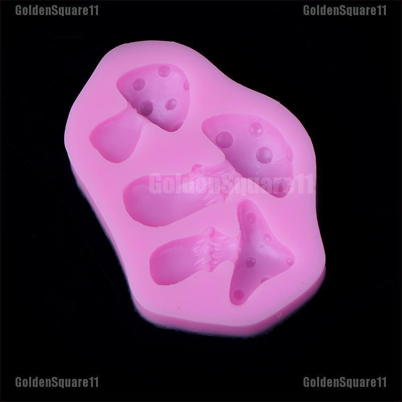 Khuôn silicone Tạo Hình Làm Bánh Kẹo Hình Cây Nấm 3d diy
