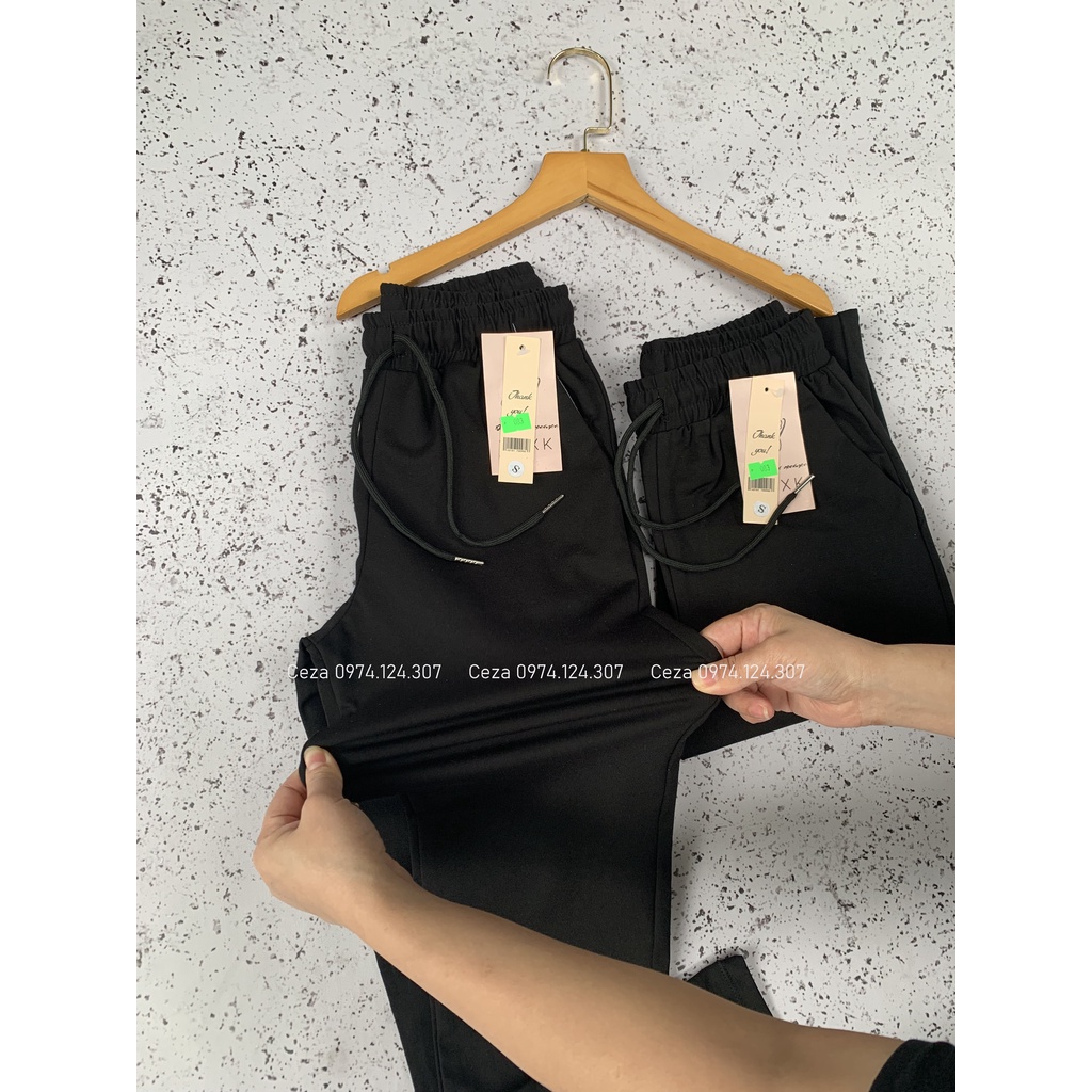 Quần thể thao nữ,quần jogger nữ trơn,co giãn siêu tốt chất liệu umi Hàn cao cấp đủ size đến 85kg - Ceza