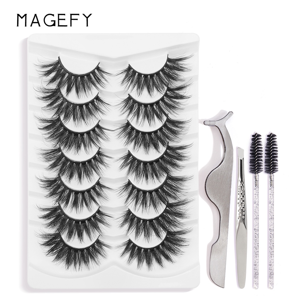 Set 7 cặp lông mi giả MAGEFY dài và dày tự nhiên