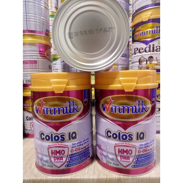 Sữa mát dành cho trẻ sơ sinh và trẻ nhỏ Winmilk Colos IQ lon 900g (0-6 tháng), dinh dưỡng cho bé phát triển toàn diện
