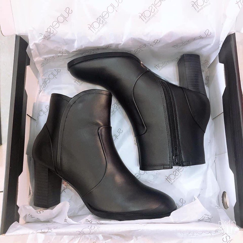 Bốt Supersoft Da Thật Cao 7f