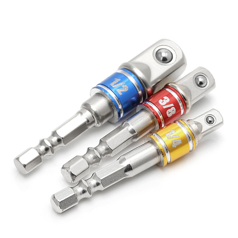 Set 3 Đầu Tua Vít Lục Giác 1 / 4 &quot;3 / 8&quot; 1 / 2 &quot;Chuyên Dụng