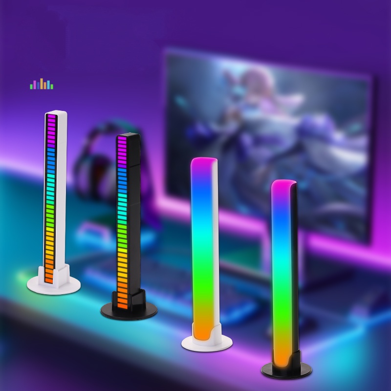 Thanh đèn led rgb nháy theo nhạc MÀU điều khiển bằng cảm biến âm thanh siêu nhạy đèn trang trí decor phòng-SK-L023