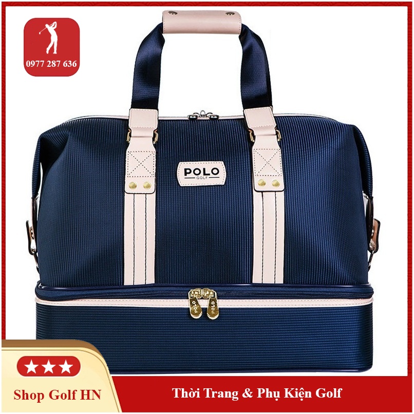 Túi đựng quần áo và giày golf bag Polo cao cấp vải dù chống thấm TG01
