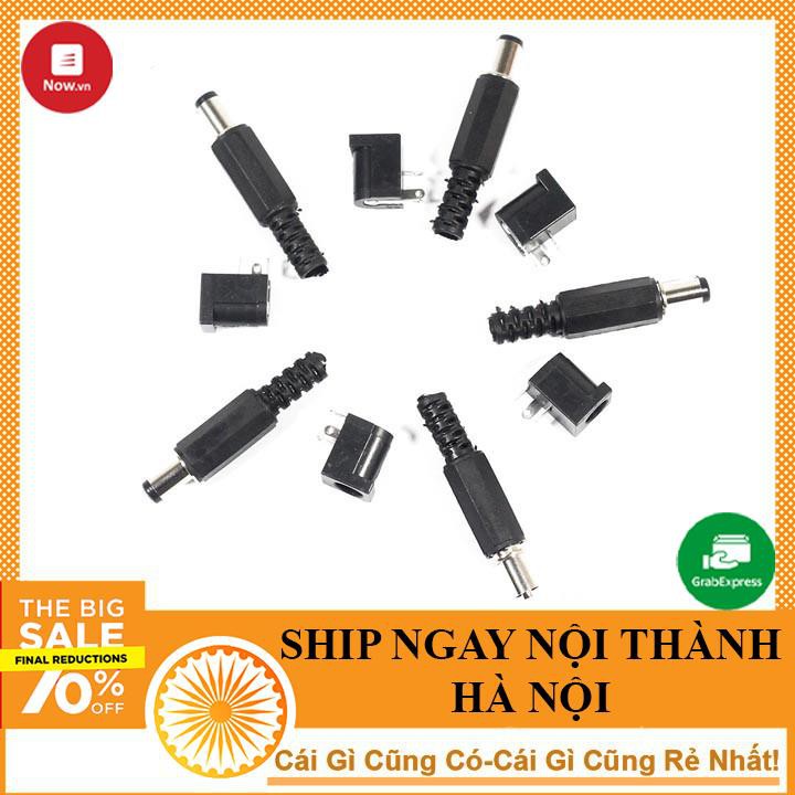 Bộ 10 Jack DC 5.5x2.1mm (5 Jack Đực + 5 Jack Cái) - NTHN