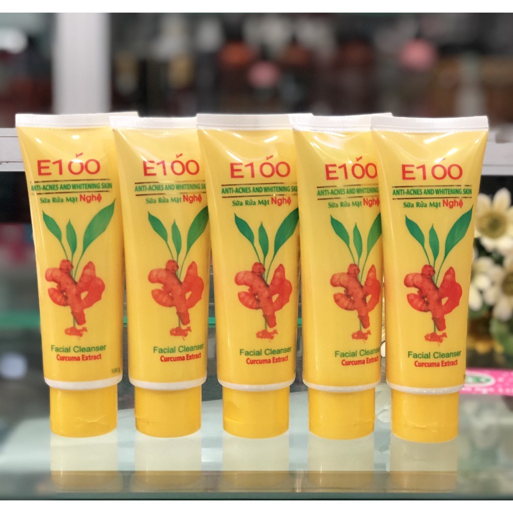 Sữa rửa mặt E100 Nghệ Ngừa mụn100g.