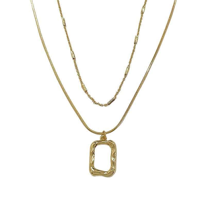 Dây chuyền hai lớp đơn giản sang trọng thời trang